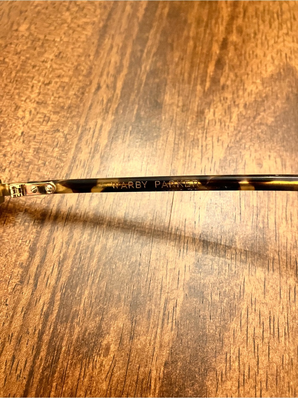 Warby Parker Percey in Violet Magnolia with Shiny Gold Endcaps - Picture 5 of 9